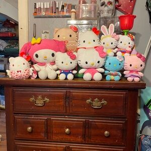 Hello Kitty Squishmallows and stuffed animals